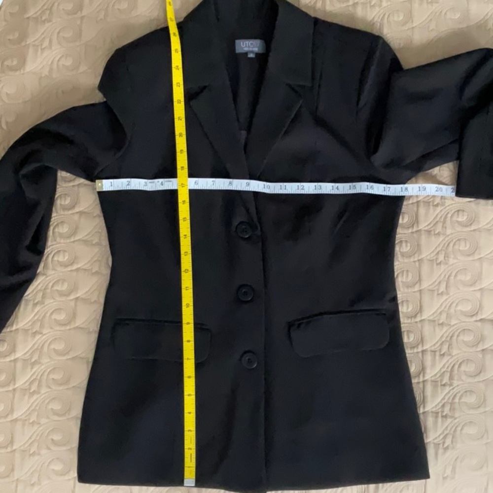 Women's Utc57 Classic Long Blazer / Black / Size 2 - Picture 13 of 16